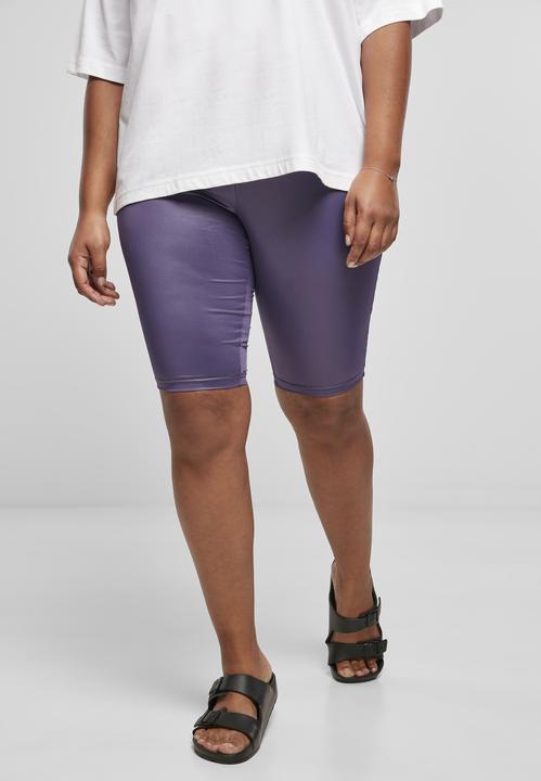 Actual product image Urban Classics Ladies Imitation Leather Cycle Shorts (M)