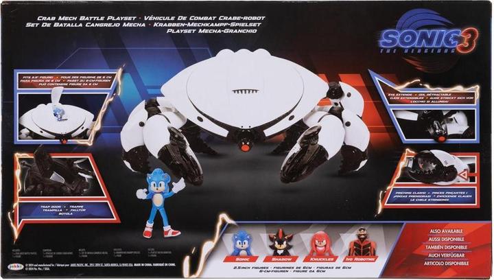 Actual product image Jakks Pacific Sonic - The Hedgehog Movie 3 minifigures playset