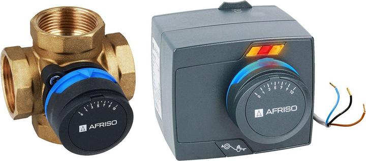 Immagine prodotto Afriso Kit di controllo ProClick: Valvola miscelatrice rotativa a 4 vie ARV 485 ProClick, con attuatore