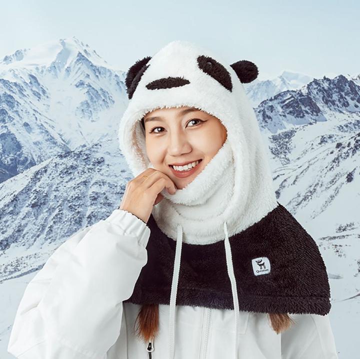 Produktbild Qunature Panda Ski Balaclava for Kids/Adults Size M - Black/White
