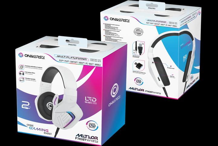 Actual product image Oniverse Gaming Headset Meteor - Frost White (Cable)