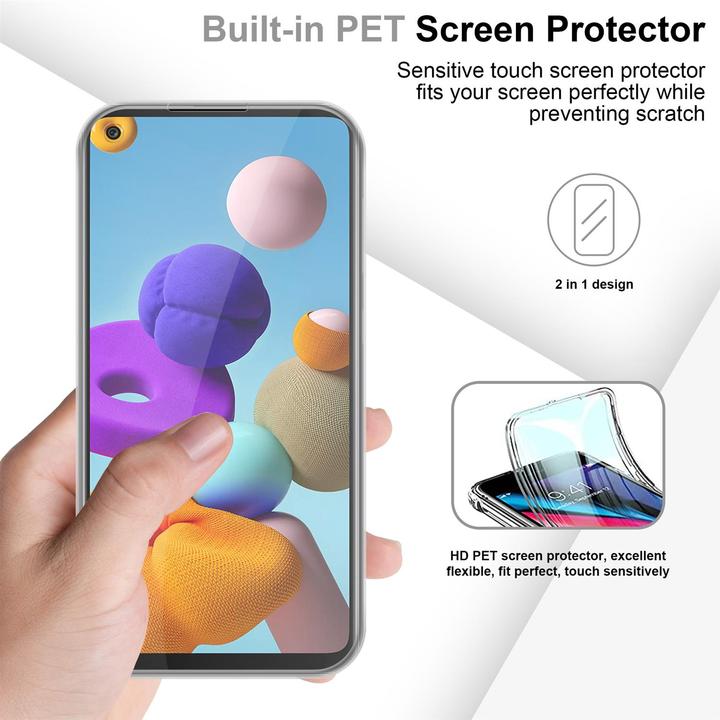 Produktbild Cadorabo TPU 360 Grad Case Cover (Samsung Galaxy A21s)