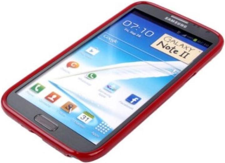 Actual product image König Design Protective cover TPU Case for mobile Samsung Galaxy Note II N7100 Red (Samsung Galaxy Note 2 N7100)