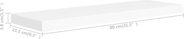 Immagine prodotto VidaXL Lacey (80 x 23,5 x 4 cm)
