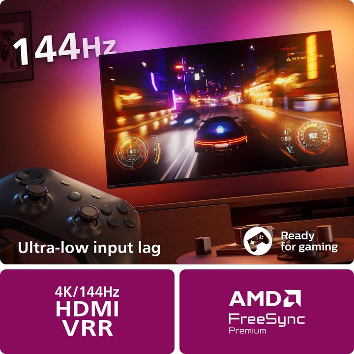 Produktbild Philips The One (55") 4K Ultra HD Smart TV Wi-Fi Anthracite, Grey (55", LED, 4K, 2023)
