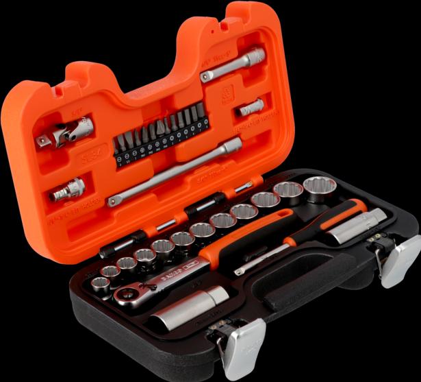 Actual product image Bahco 3/8" socket spanner set, 34-piece