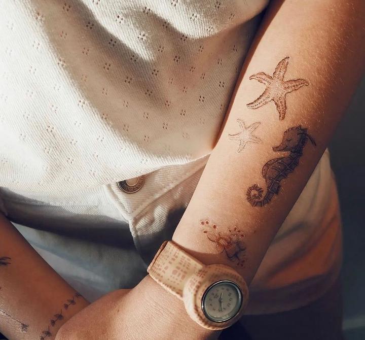 Actual product image Mrs. Ertha Mrs Ertha - Children's tattoos flamingo