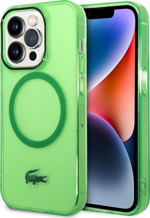 Image du produit Lacoste LCHMP14XULON iPhone 14 Pro Max 6.7" zielony/green étui rigide transparent MagSafe (Apple iPhone 14 Pro Max)