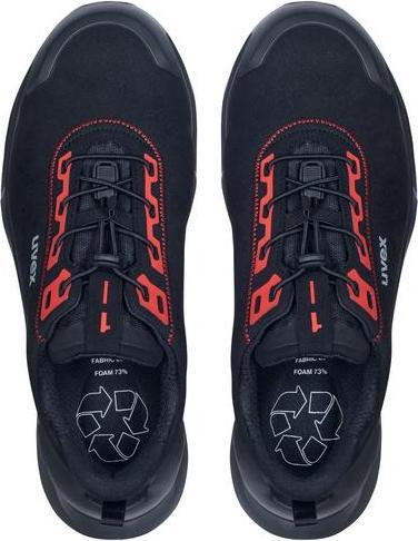 Productafbeelding Uvex Sports uvex 1 x-craft lage schoenen S3L 68034 zwart, rood wijdte 14 maat 44 (S3, 44)
