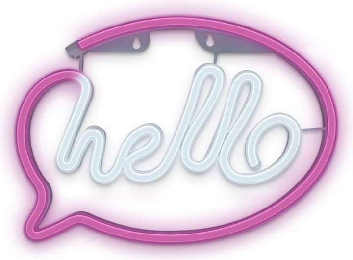 Image du produit Forever Light Néon LED HELLO rose blanc Chauve-souris + USB FLNE15