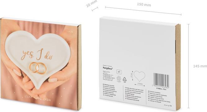 Produktbild Partydeco Porte alliances - Yes I Do en porcelaine