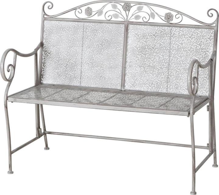 Boltze Home Banc de jardin Flores 105 x 92 cm, Beige