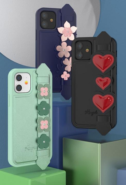 Actual product image Kingxbar The Sweet Series case is decorated with original Swarovski crystals for the iPhone 12 Pro (Apple iPhone 12)