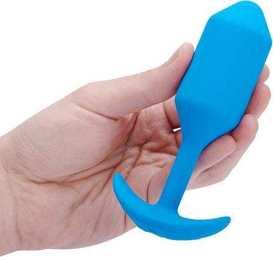 Actual product image B-Vibe Vibrating Snug Plug 3 (L) Blue