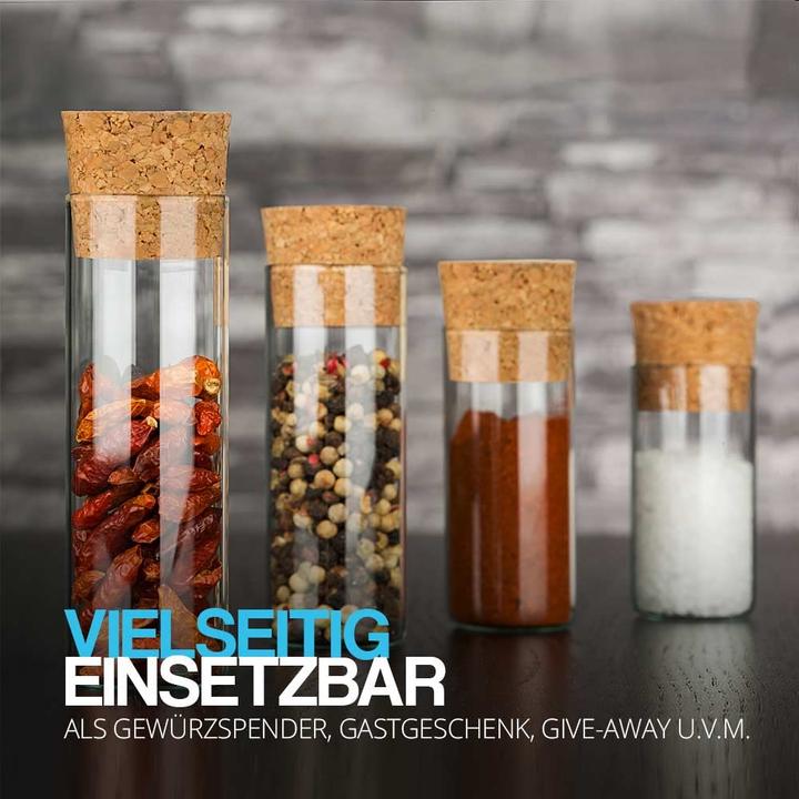 Image du produit Tuuters Gewürzgläser-Set mit Korken (25 Stück) (0.06 l)