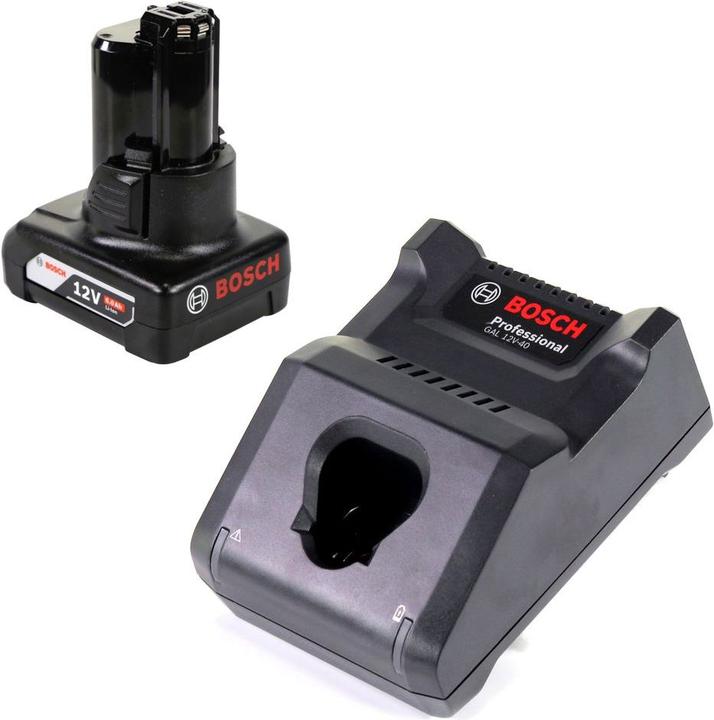 Actual product image Bosch Professional Bosch GAL 12V-40 Professional fast charger for 12V batteries ( 1600A019R3 ) + 6.0 Ah battery ( (12 V)