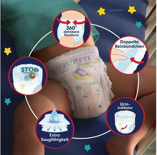Immagine prodotto Pampers Baby-Dry Night Pants (Dimensione 5, Pacco mensile, 160 Pezzo/i)