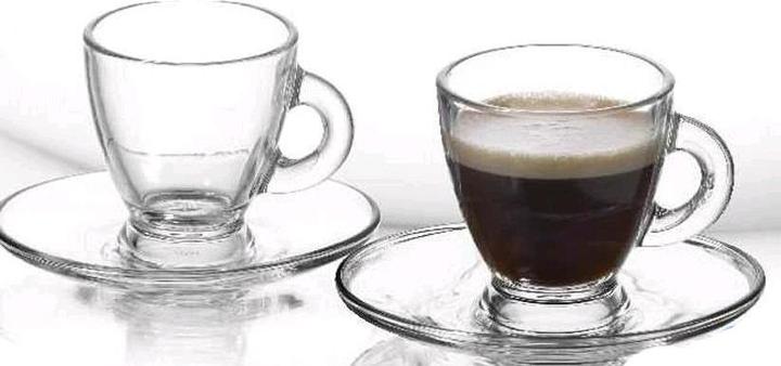 Bormioli Rocco Espressotassen mit untertasse Roma Glas 95 ml (95 ml)