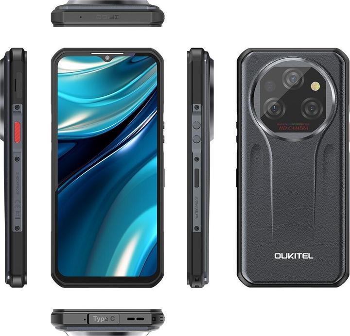 Image du produit Oukitel Smartphone WP39 6/256 11000mAh DS. Grey (256 Go, Grey, 6.60", 64 Mpx, 5G)