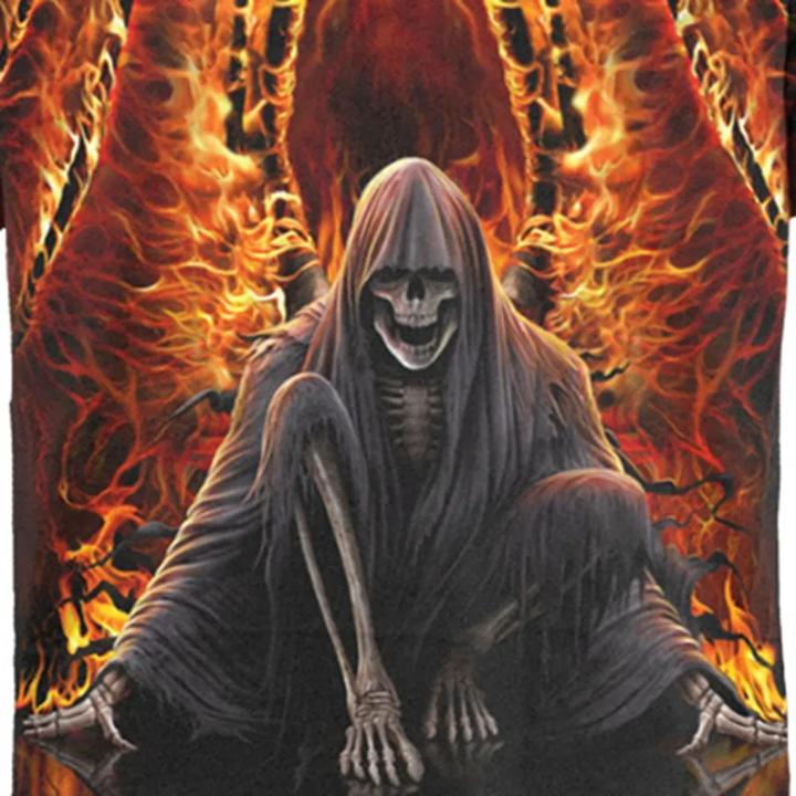 Image du produit Spiral - T-shirt FLAMING DEATH - Adulte (M)