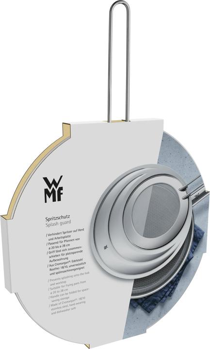 Productafbeelding WMF Spatscherm keuken voor pannen van 20-28 cm intrekbare steel Profi Plus roestvrij staal (Metaal)