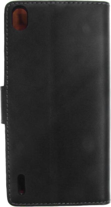 Actual product image OEM Slim Leather Book Case for Huawei P7 - black 4250710553983 (Huawei Ascend P7)