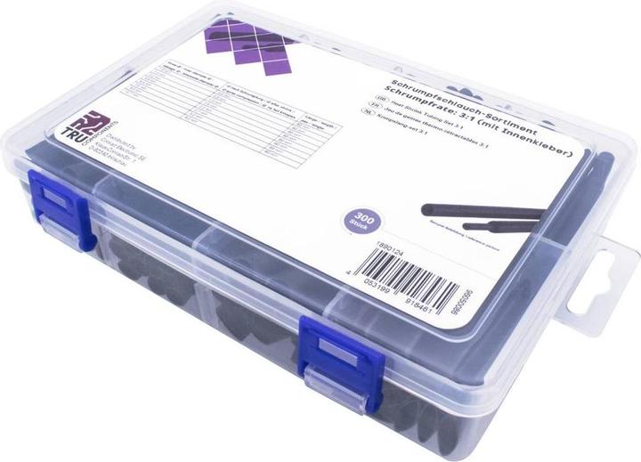 Image du produit Tru Components Assortiment de gaines thermorétractables, 300 pièces (300 x)