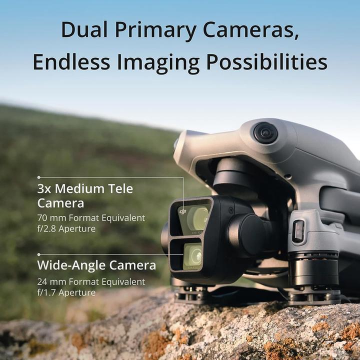 Produktbild DJI Air 3 Fly More Combo (RC-N2) (46 min, 720 g, 48 Mpx)