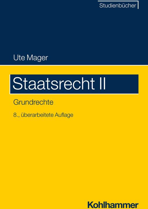 Immagine prodotto Mager:Staatsrecht II (Tedesco, Ute Mager, 2024)