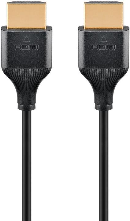 Actual product image Goobay Slim High Speed HDMI cable with Ethernet (2 m, HDMI)