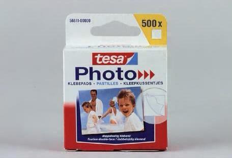 Image du produit tesa Photo pads adhésifs, autocollants, 500 coins photo