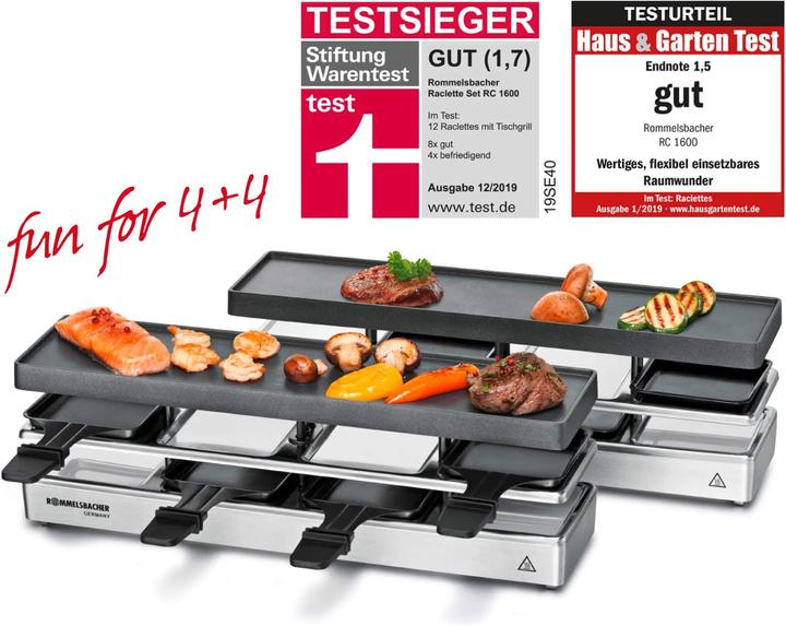 Immagine prodotto Rommelsbacher Raclette Grill RC 1600