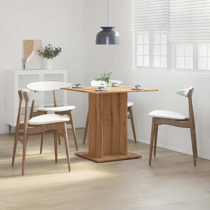 Produktbild VidaXL Esstisch Küchentisch Esszimmertisch Speisetisch Tisch Artisan-Eiche (80 x 80 x 75 cm)