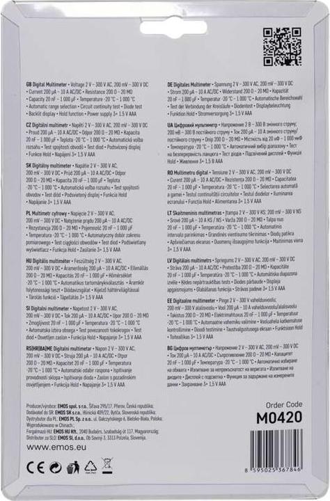 Produktbild Emos Multimeter MD-420