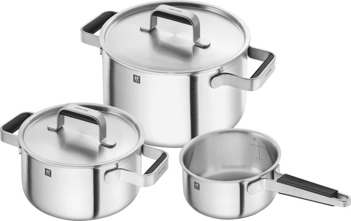 Actual product image Zwilling 3-piece Pure cookware set (Pan set + pot set, Stainless steel)