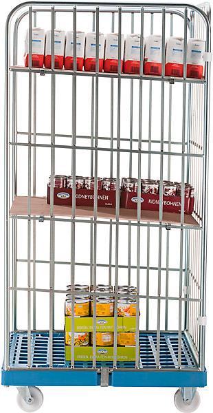 Actual product image kaiserkraft Roll container with mesh walls (500 kg)