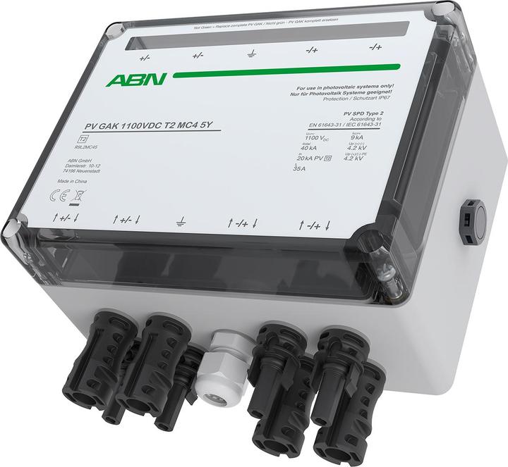 ABN Boîte de jonction du générateur PV