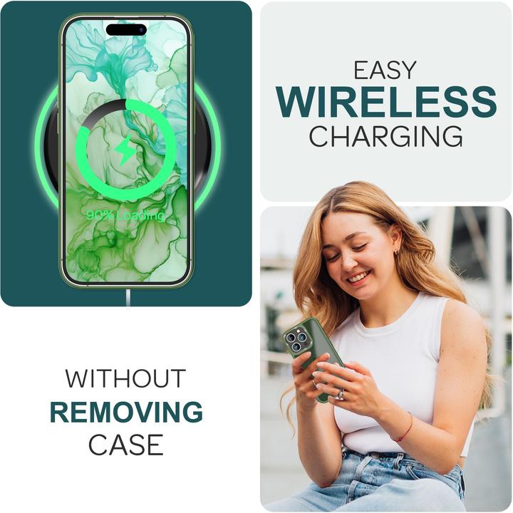Immagine prodotto Nalia Manica ibrida opaca trasparente smerigliata (Apple iPhone 15 Pro)