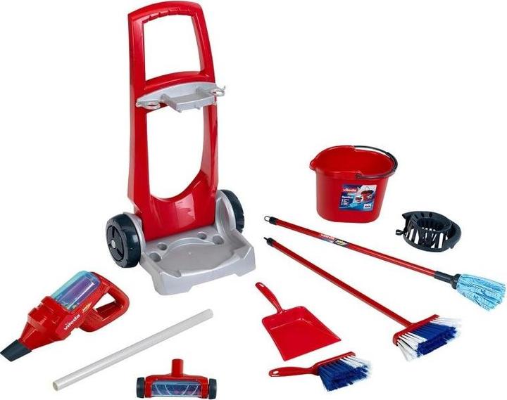 Produktbild Theo Klein Vileda Besenwagen mit Upright Staubsauger