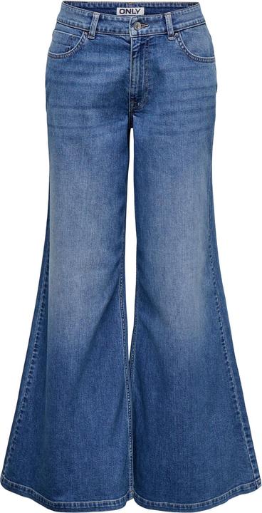Only ONLCALIFORNIA Mittlere Taille Weiter Beinschnitt Jeans Jeans mit weitem Bein