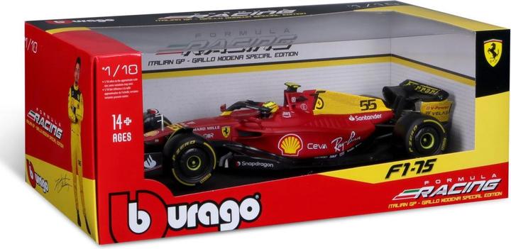 Image du produit Bburago Ferrari F1-75 Monza Édition spéciale 1/18 C. Sainz