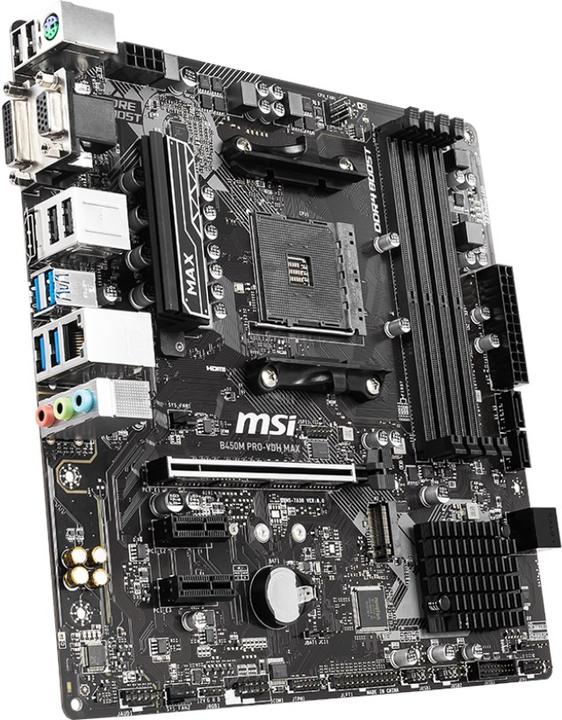 Actual product image MSI B450M Pro-VDH Max (AM4, AMD B450, mATX)