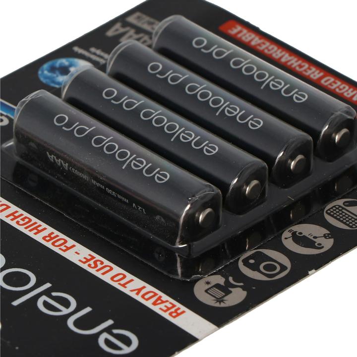 Actual product image Panasonic Battery Eneloop Pro Micro AAA LR03 BK-4HCCE/4BE and battery box AAA (Rechargeable battery)