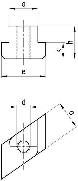 Produktbild Amf T-Nutenstein Rhombus