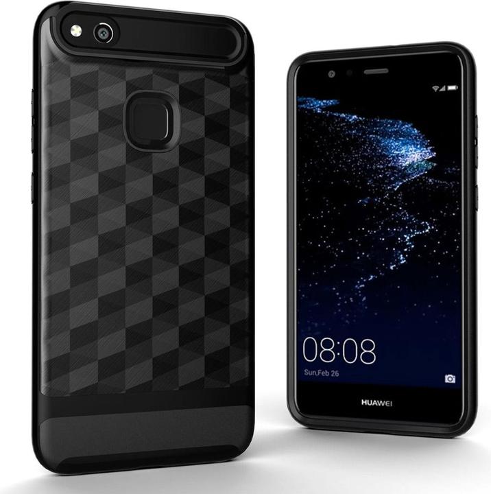 Produktbild König Design Handy Hülle Huawei P10 Lite Cover Backcover Case Etuis 3D Prisma Design Schwarz (Huawei P10 Lite)