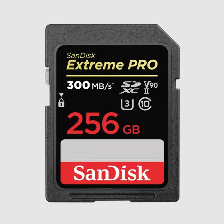 Actual product image SanDisk Extreme Pro (256 GB, SDXC, U3, UHS-II)