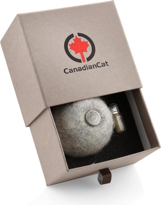 Image du produit CanadianCat Jouet pour chats Balle en feutre avec sac à parfum (Jouet à balle chat)