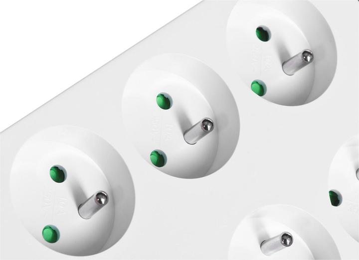 Actual product image Eaton Overvoltage protection PB6F (6 x UTE, 10 A, white) (6 x, CEE 7/5, 1.50 m)