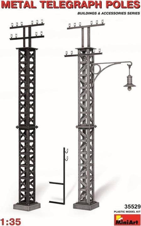 Produktbild Mini art Telegraphenmasten aus Metall