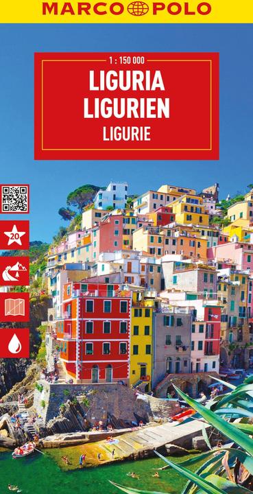 Produktbild Reisekarte Italien 05 Ligurien 1:150.000